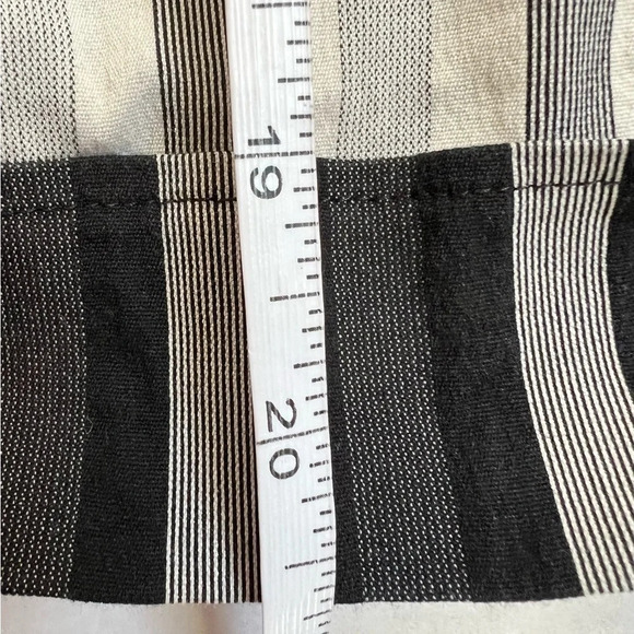 Antonio Marras Wrap Stripped Long Sleeve V-neck Black top Sz IT 42 US 6 - Picture 5 of 7